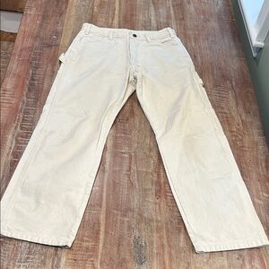 Dickies x Urban Outfitters Cream Loose Straight Fit Painter Pant